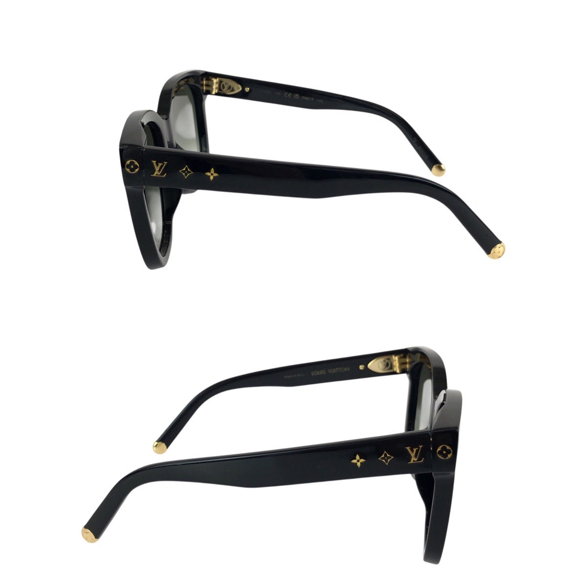 24038
LOUIS VUITTON ルイヴィトン サングラス マイ モノグラム キャットアイ ブラック 黒 ゴールド金具 プラスチック Z1729E 93L 58□19 143 サングラス メガネ 男女兼用 フォックス レディース A42