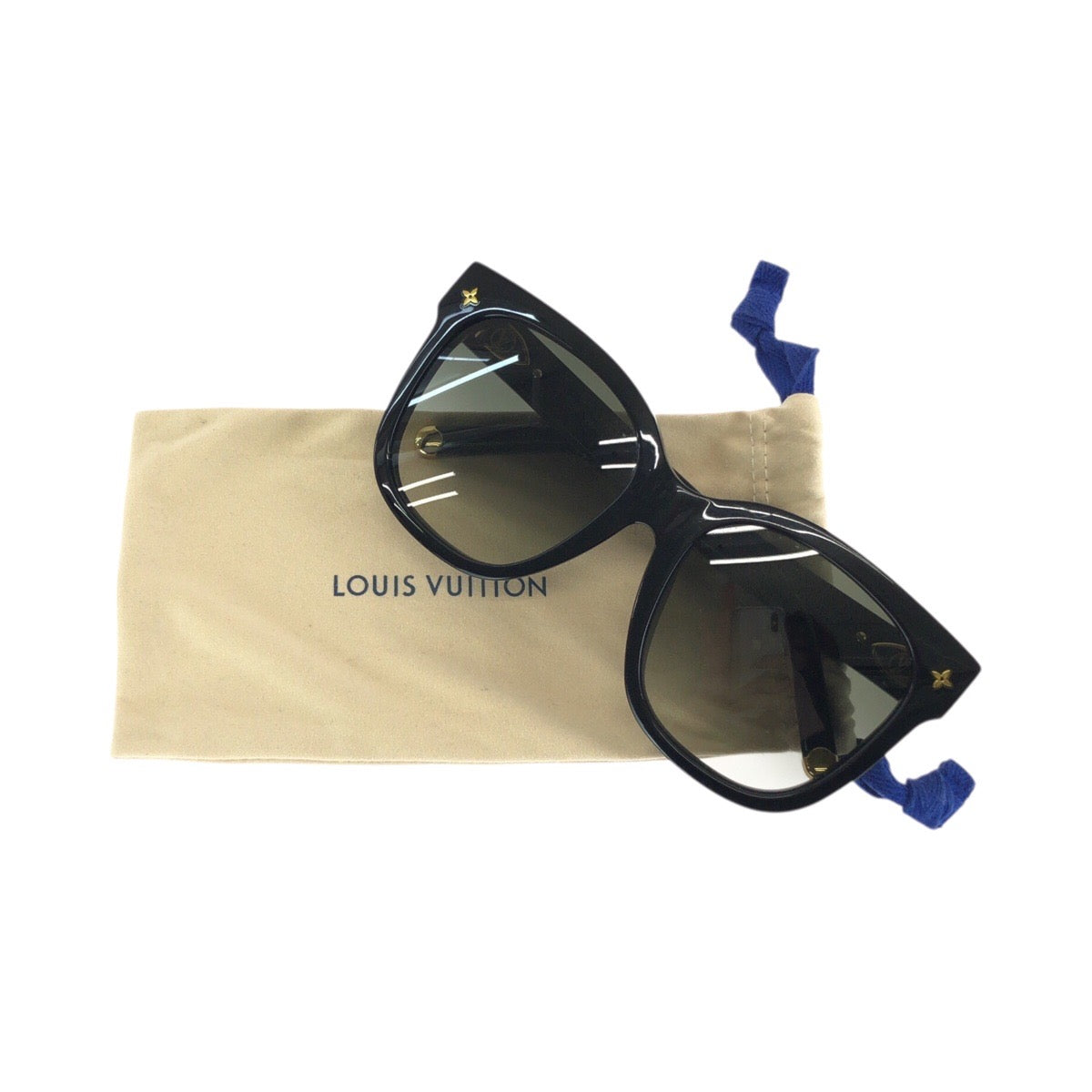 24038
LOUIS VUITTON ルイヴィトン サングラス マイ モノグラム キャットアイ ブラック 黒 ゴールド金具 プラスチック Z1729E 93L 58□19 143 サングラス メガネ 男女兼用 フォックス レディース A42
