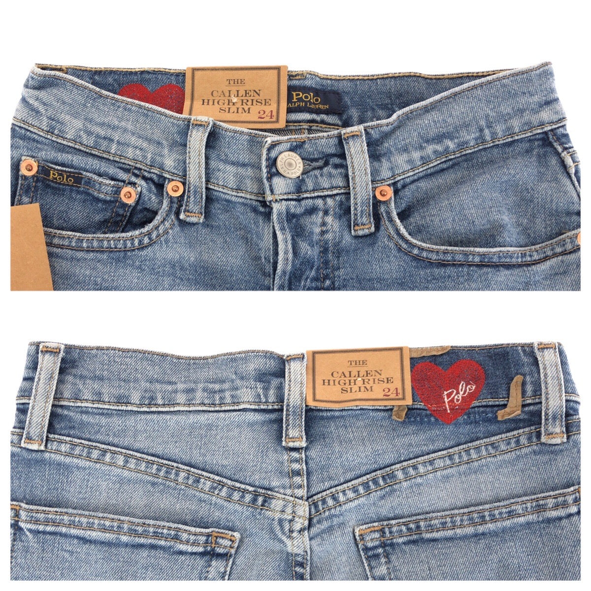 24048
POLO RALPH LAUREN ポロ ラルフローレン サイズ24 ライトブルー レッド コットン 211750470001 デニムパンツ ボトムス ジーンズ レディース A6