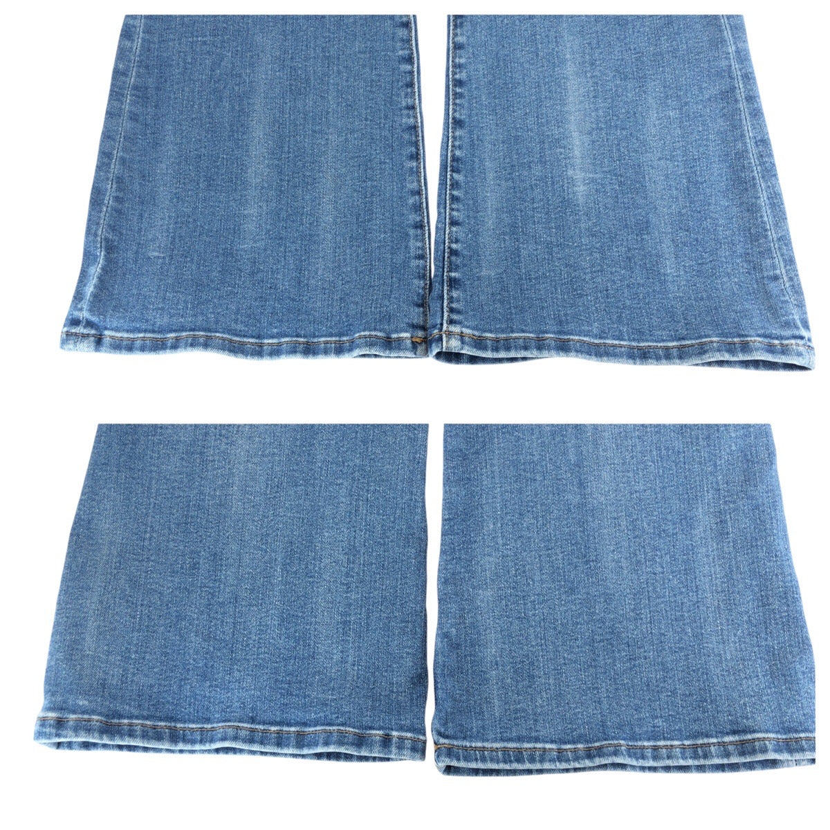 24049
Calvin Klein カルバンクライン High Rise Flare サイズ24 ライトブルー シルバー金具 コットン / ポリエステル 47B947G デニムパンツ ボトムス ジーンズ レディース A6