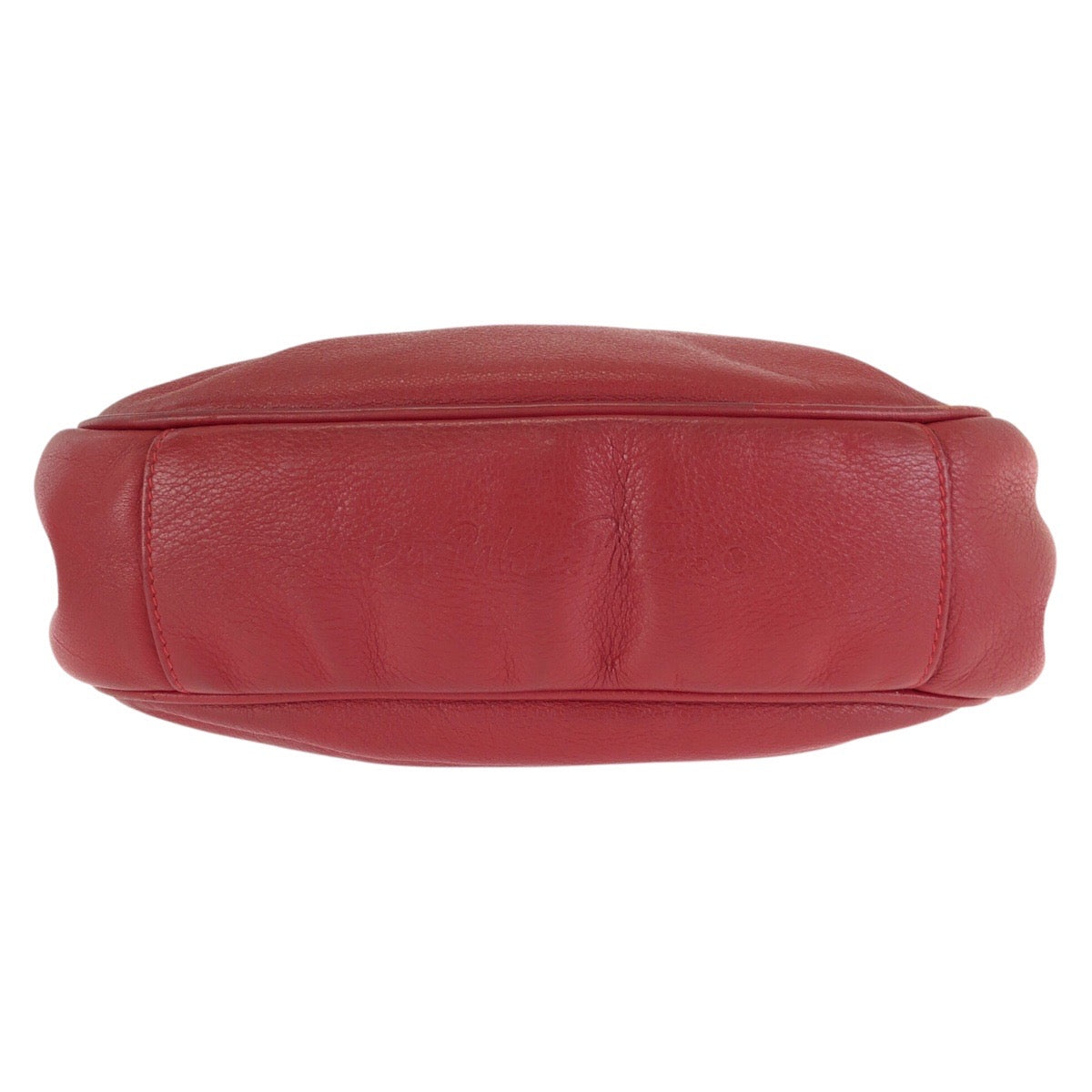 24052
Paloma Picasso パロマピカソ ヴィンテージ レッド ゴールド金具 レザー ショルダーバッグ レディース AB12