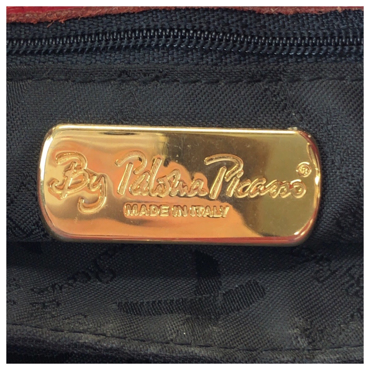 24052
Paloma Picasso パロマピカソ ヴィンテージ レッド ゴールド金具 レザー ショルダーバッグ レディース AB12