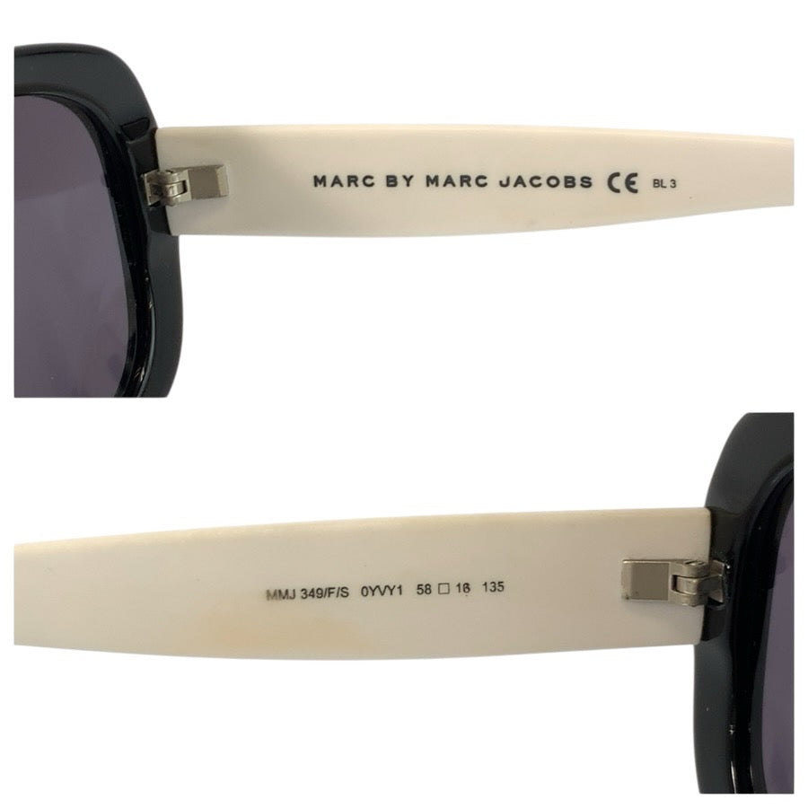 24055
MARC BY MARC JACOBS マークバイマークジェイコブス ブラック ホワイト プラスチック MMJ 349/F/S OYVYI 58□16 135 サングラス バタフライ レディース AB6
