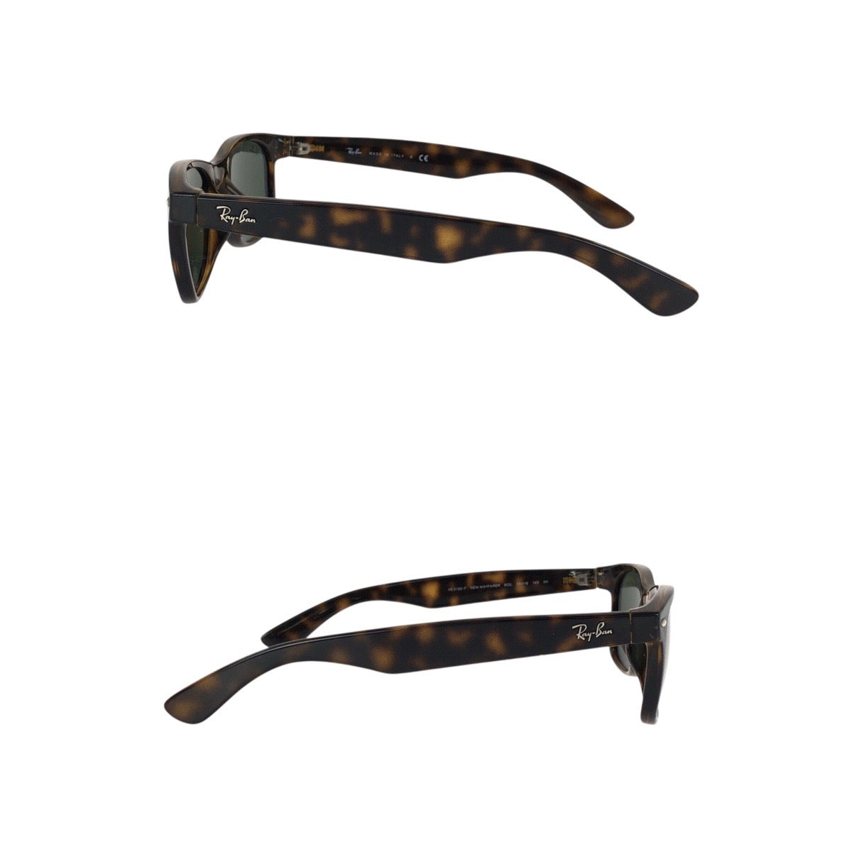 24056
Ray-Ban レイバン NEW WAYFARER CLASSIC ブラウン グリーン シルバー金具 プラスチック RB2132-F 902L 55□18 140 3N サングラス メガネ 男女兼用 スクエア レディース ABP12