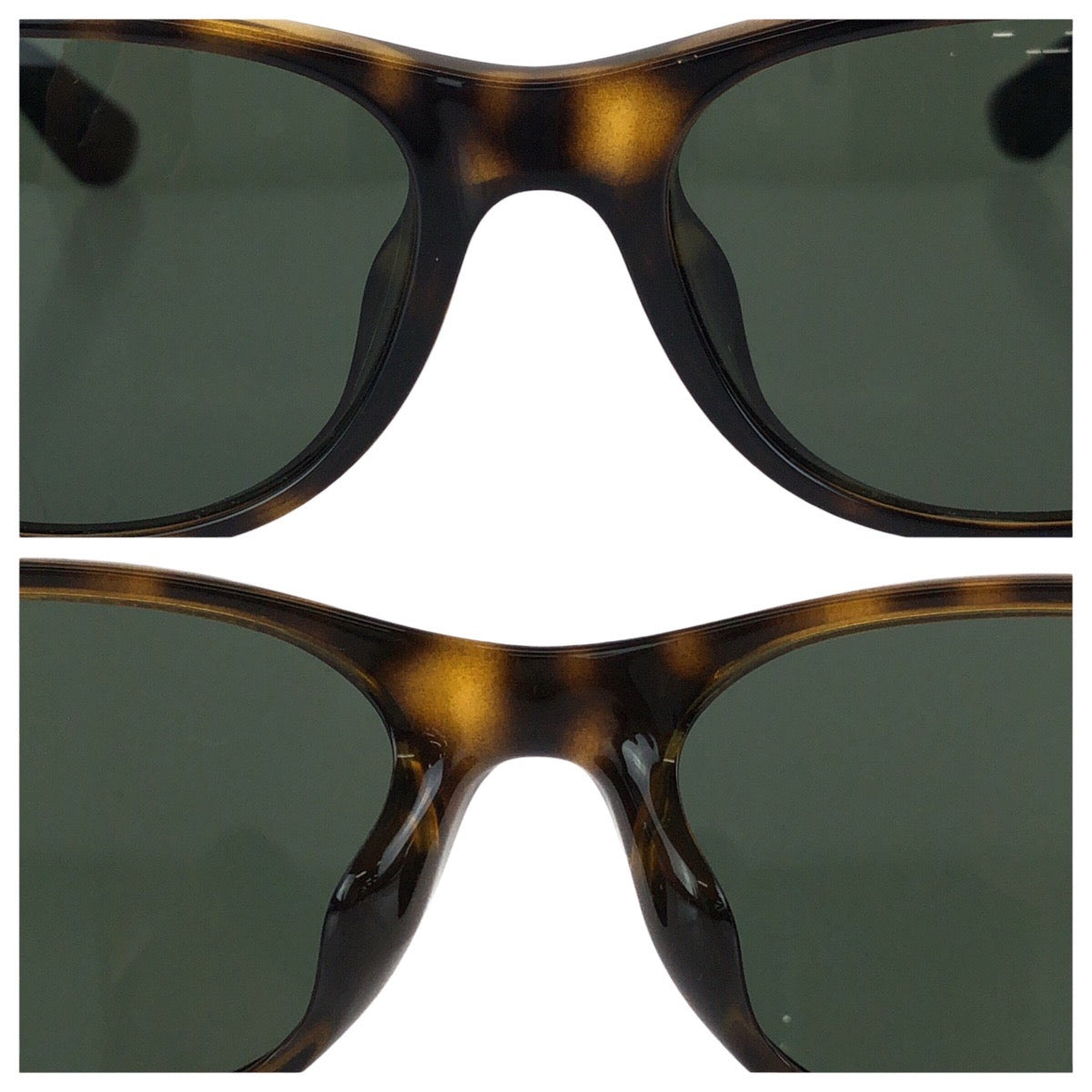 24056
Ray-Ban レイバン NEW WAYFARER CLASSIC ブラウン グリーン シルバー金具 プラスチック RB2132-F 902L 55□18 140 3N サングラス メガネ 男女兼用 スクエア レディース ABP12