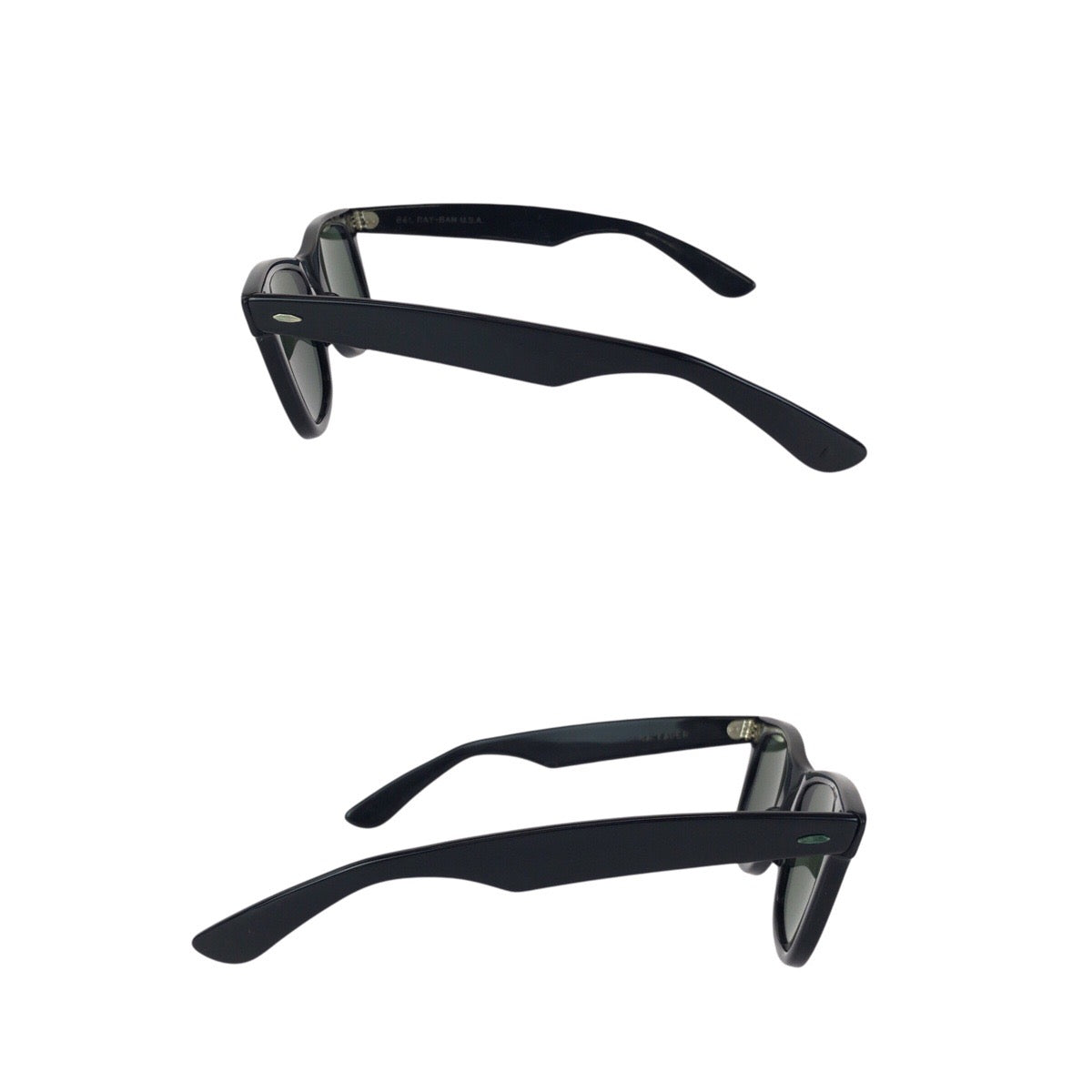 24057
Ray-Ban レイバン ヴィンテージ ボシュロム WAYFARER ブラック ダークグリーン プラスチック B&L 5022 サングラス メガネ 男女兼用 ウェリントン メンズ AB16