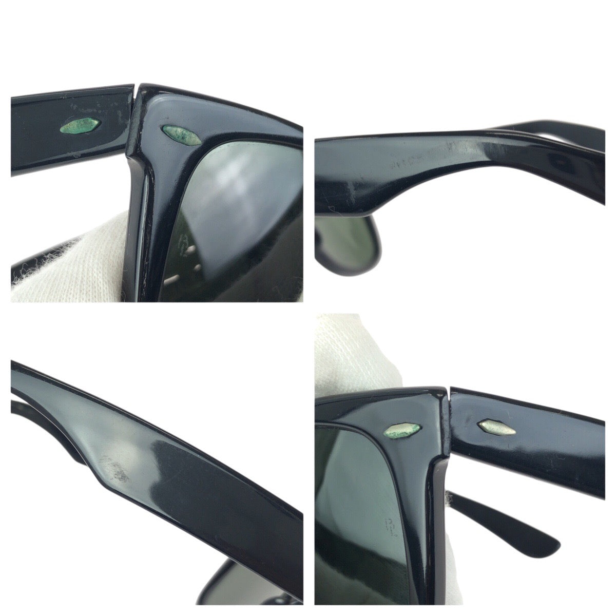 24057
Ray-Ban レイバン ヴィンテージ ボシュロム WAYFARER ブラック ダークグリーン プラスチック B&L 5022 サングラス メガネ 男女兼用 ウェリントン メンズ AB16