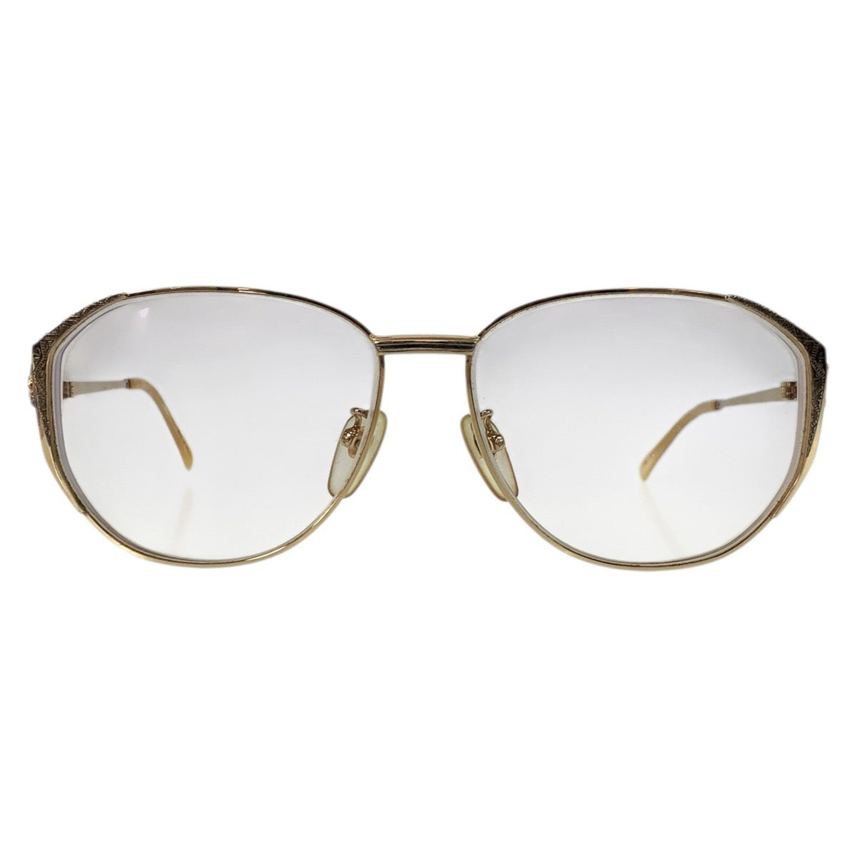 24058
GUCCI グッチ ゴールド メッキ GG3302 18KGF1/10 56□16 134 メガネ メガネフレームのみ レディース AB16