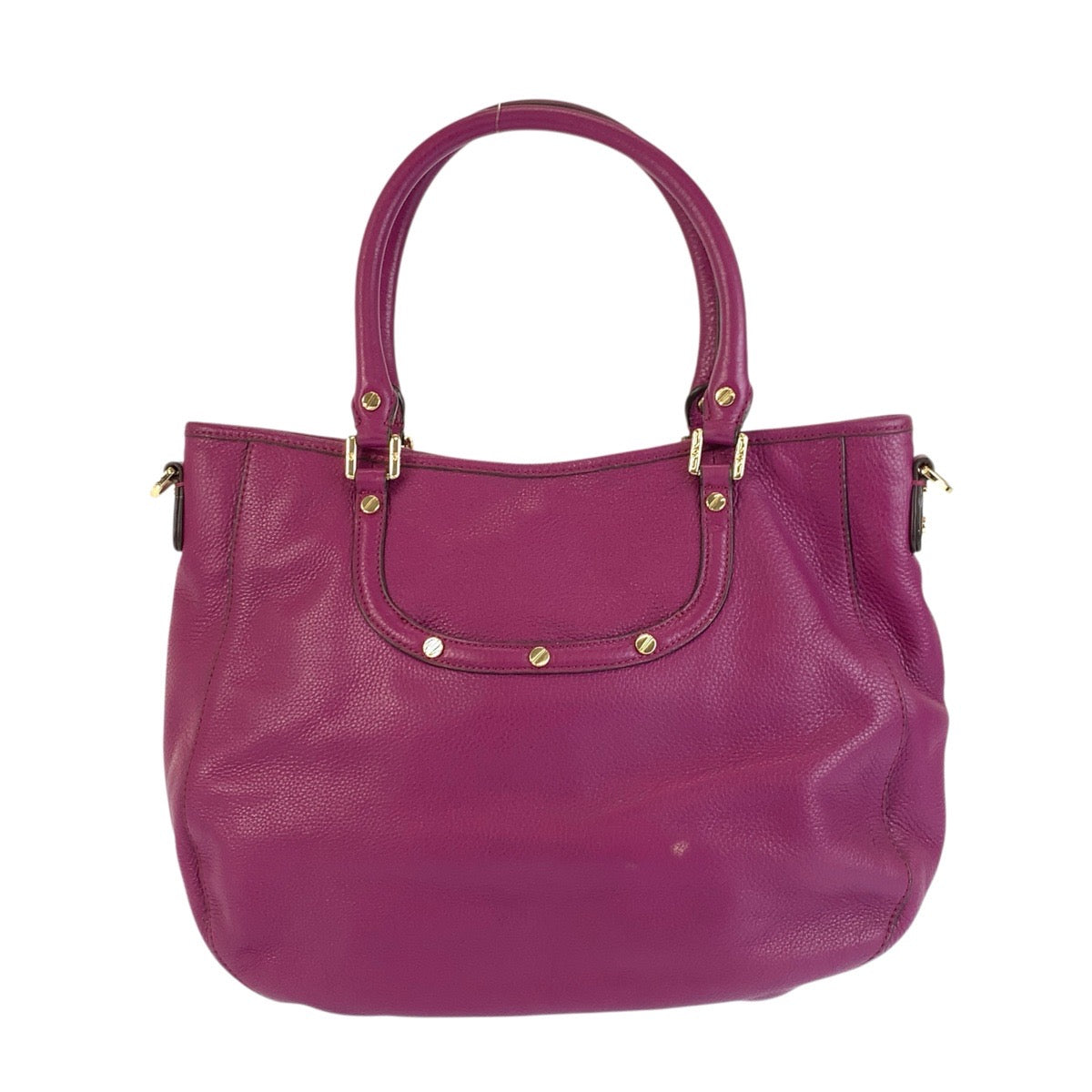 24060
Tory Burch トリーバーチ パープル ゴールド金具 レザー トートバッグ ショルダーバッグ 2way レディース AB7