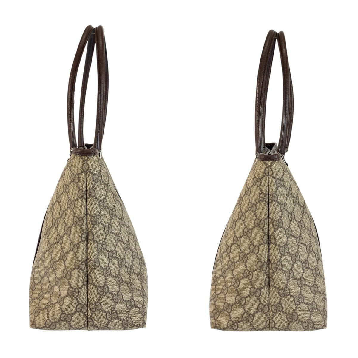 24061
GUCCI グッチ ベージュ ブラウン GGスプリームキャンバス / レザー 114595 トートバッグ ショルダーバッグ レディース AB35