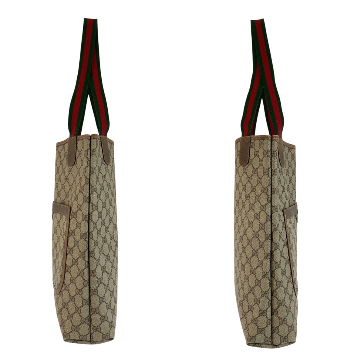 24064
GUCCI グッチ ヴィンテージ シェリーライン ベージュ ブラウン GGスプリームキャンバス 39 02 003 トートバッグ ショルダーバッグ レディース ABP28