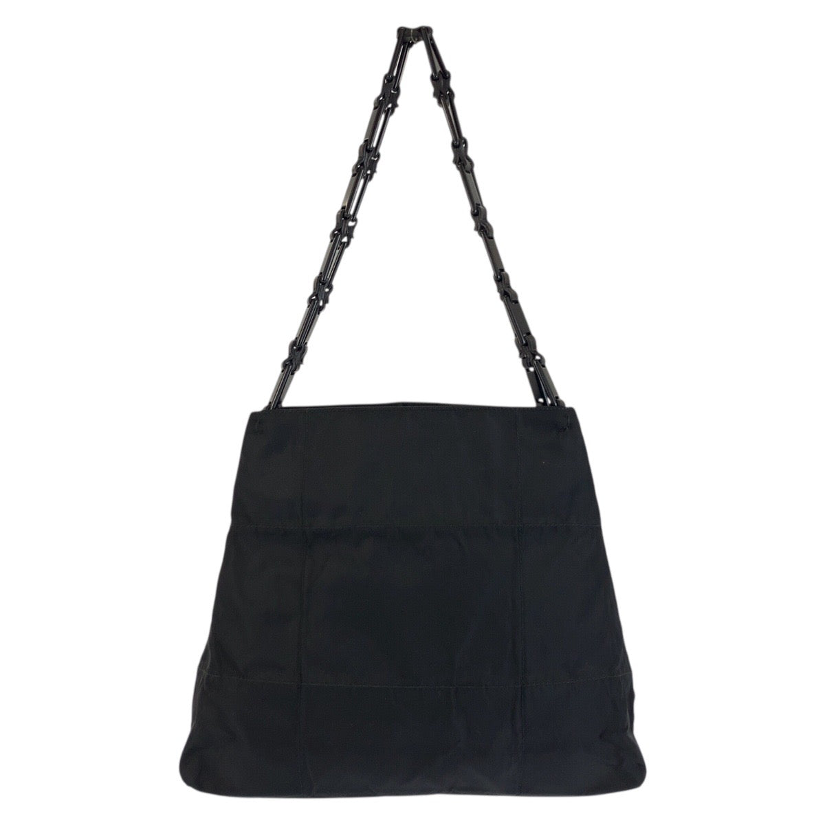 24069
PRADA プラダ テスート 三角ロゴプレート ブラック 黒 ナイロン / プラスチック ショルダーバッグ レディース AB28