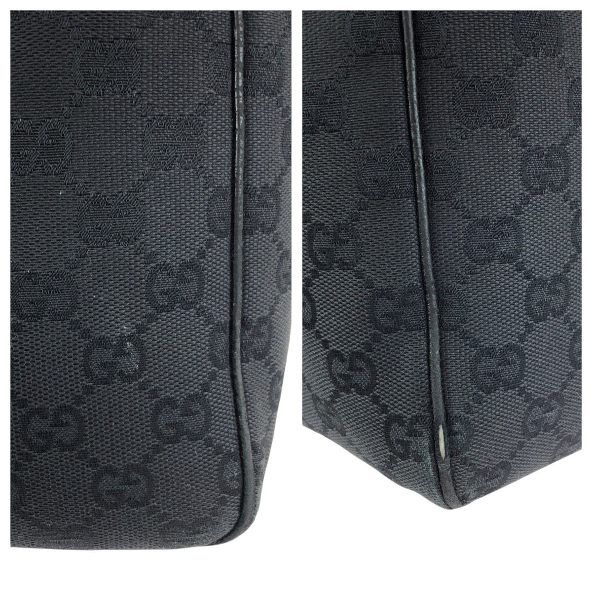 24070
GUCCI グッチ ブラック 黒 シルバー金具 GGキャンバス / レザー 113019 トートバッグ ショルダーバッグ レディース AB28