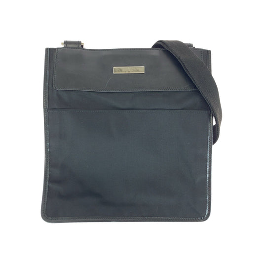 24072
GUCCI グッチ ブラック 黒 シルバー金具 ナイロン / レザー 27639 ショルダーバッグ メッセンジャーバッグ レディース ABP30