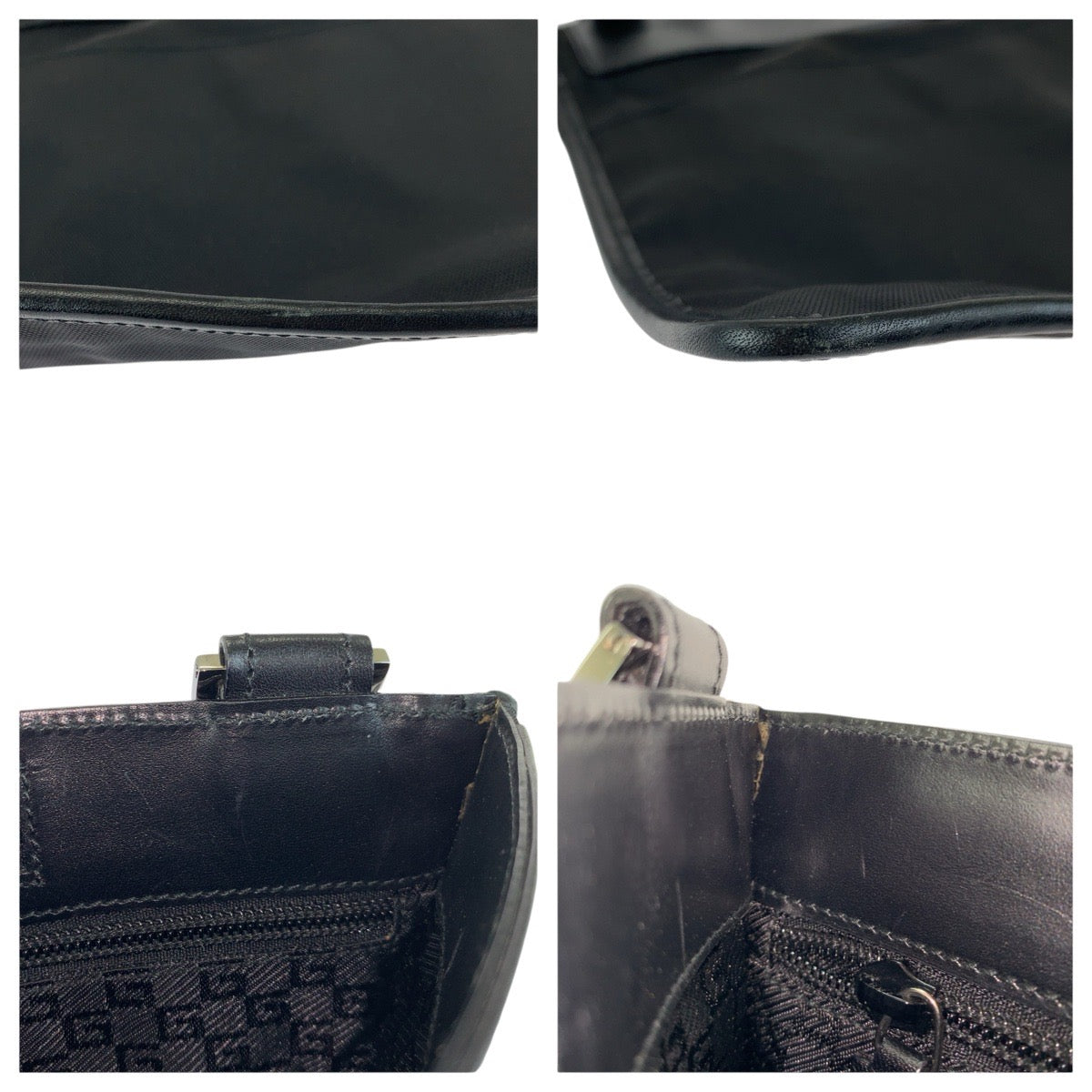 24072
GUCCI グッチ ブラック 黒 シルバー金具 ナイロン / レザー 27639 ショルダーバッグ メッセンジャーバッグ レディース ABP30