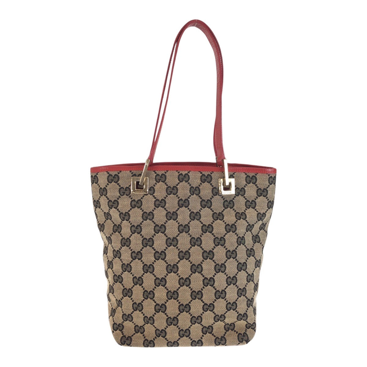 24074
GUCCI グッチ ネイビー レッド ゴールド金具 GGキャンバス 002 1099 トートバッグ ハンドバッグ レディース ABP35