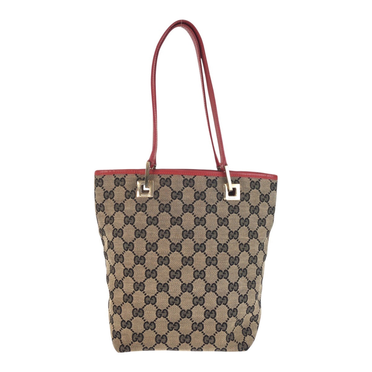24074
GUCCI グッチ ネイビー レッド ゴールド金具 GGキャンバス 002 1099 トートバッグ ハンドバッグ レディース ABP35