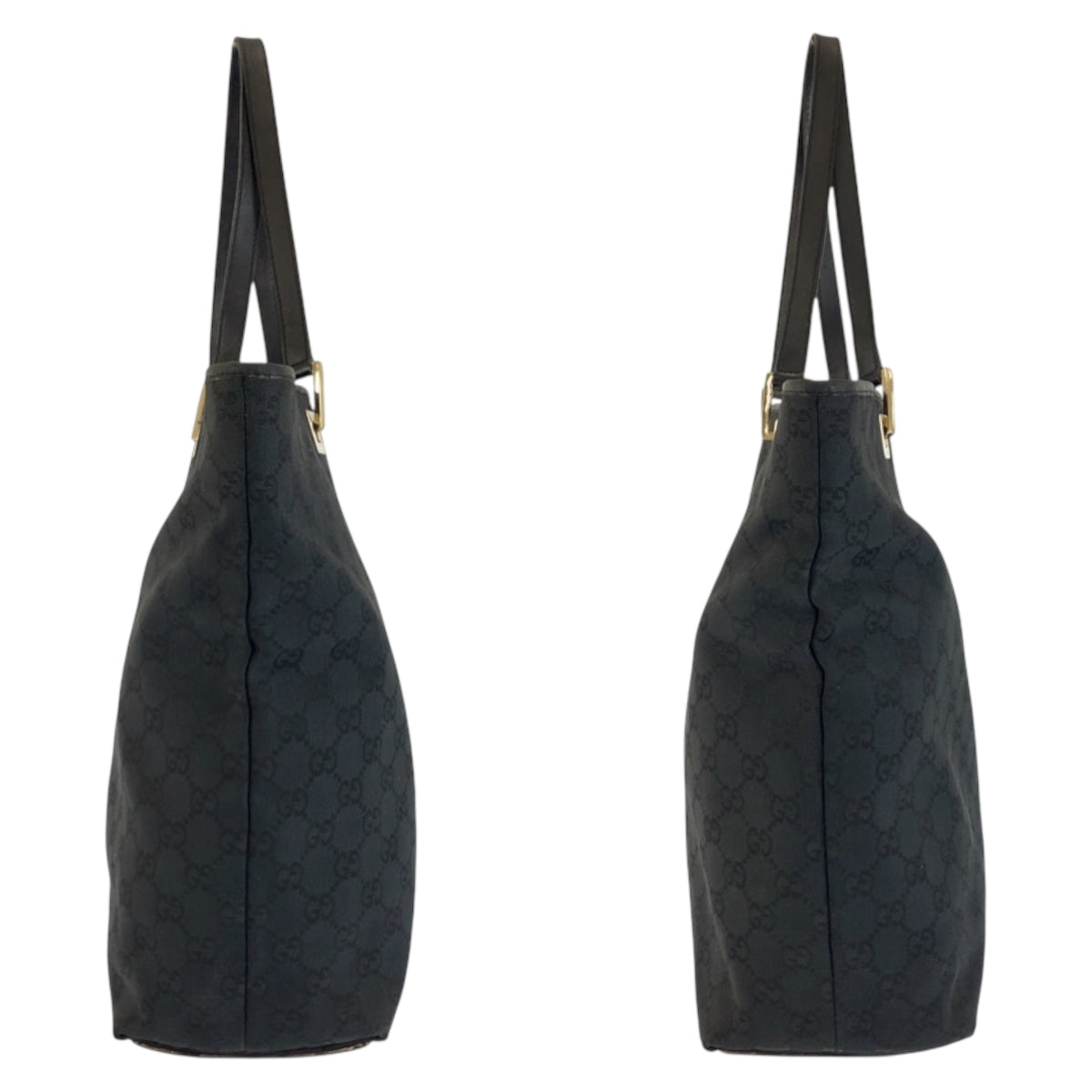 24080
GUCCI グッチ ブラック 黒 ゴールド金具 GGキャンバス / レザー 002 1098 トートバッグ ショルダーバッグ レディース AB30