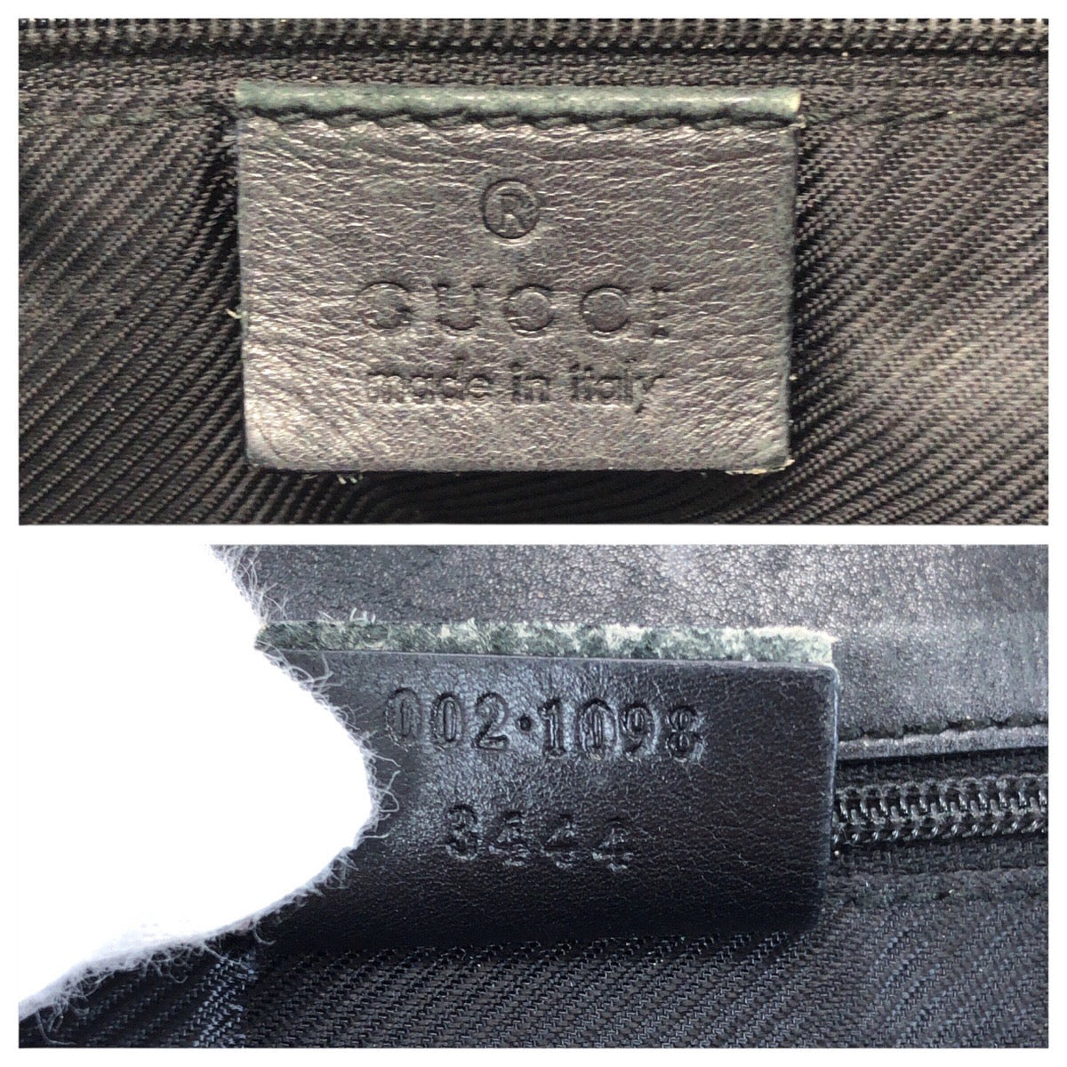 24081
GUCCI グッチ ベージュ ブラック ゴールド金具 GGキャンバス / レザー 002 1098 トートバッグ ショルダーバッグ レディース B21