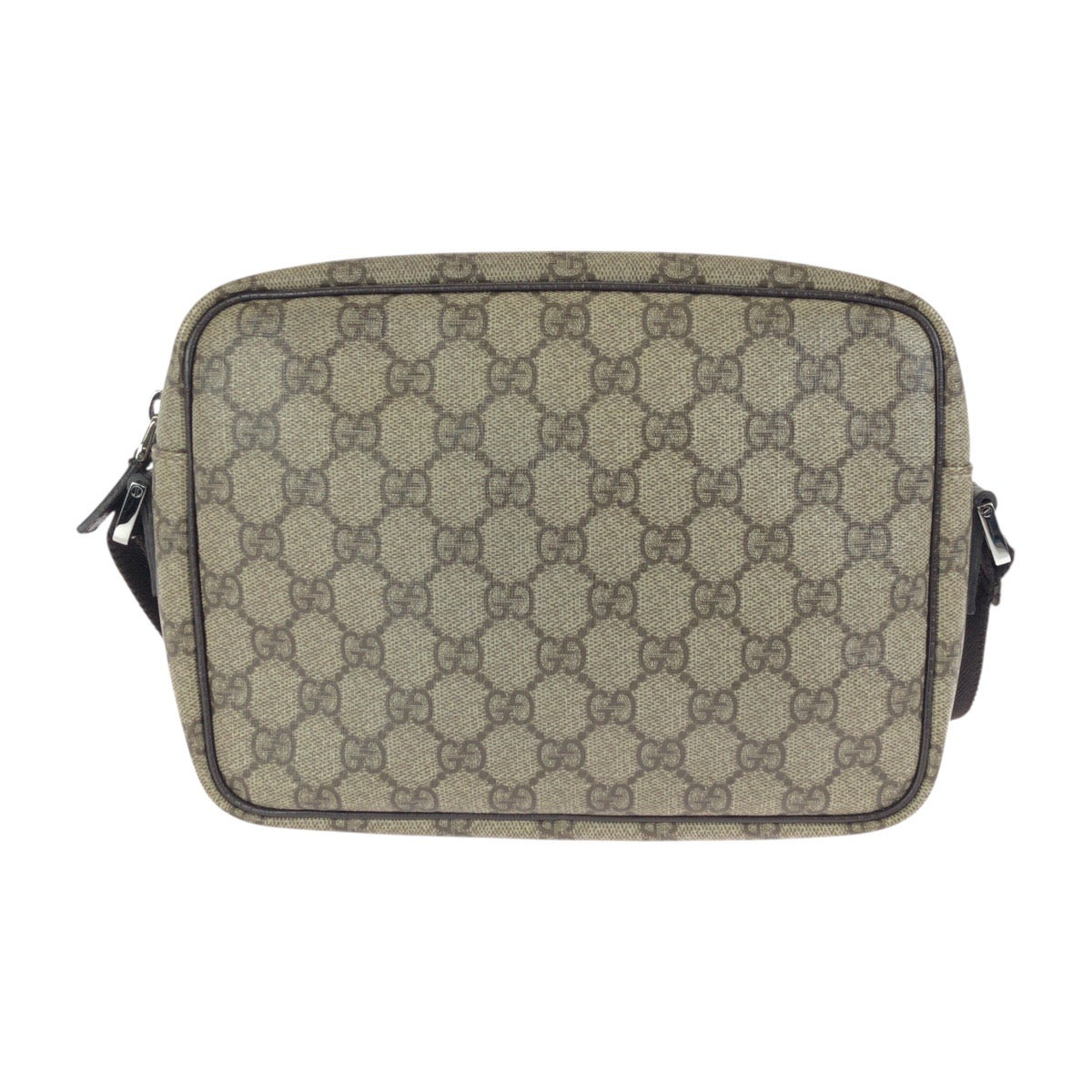 24082
GUCCI グッチ グレー ブラウン シルバー金具 GGスプリームキャンバス / レザー 114291 ショルダーバッグ ポシェット レディース ABP35