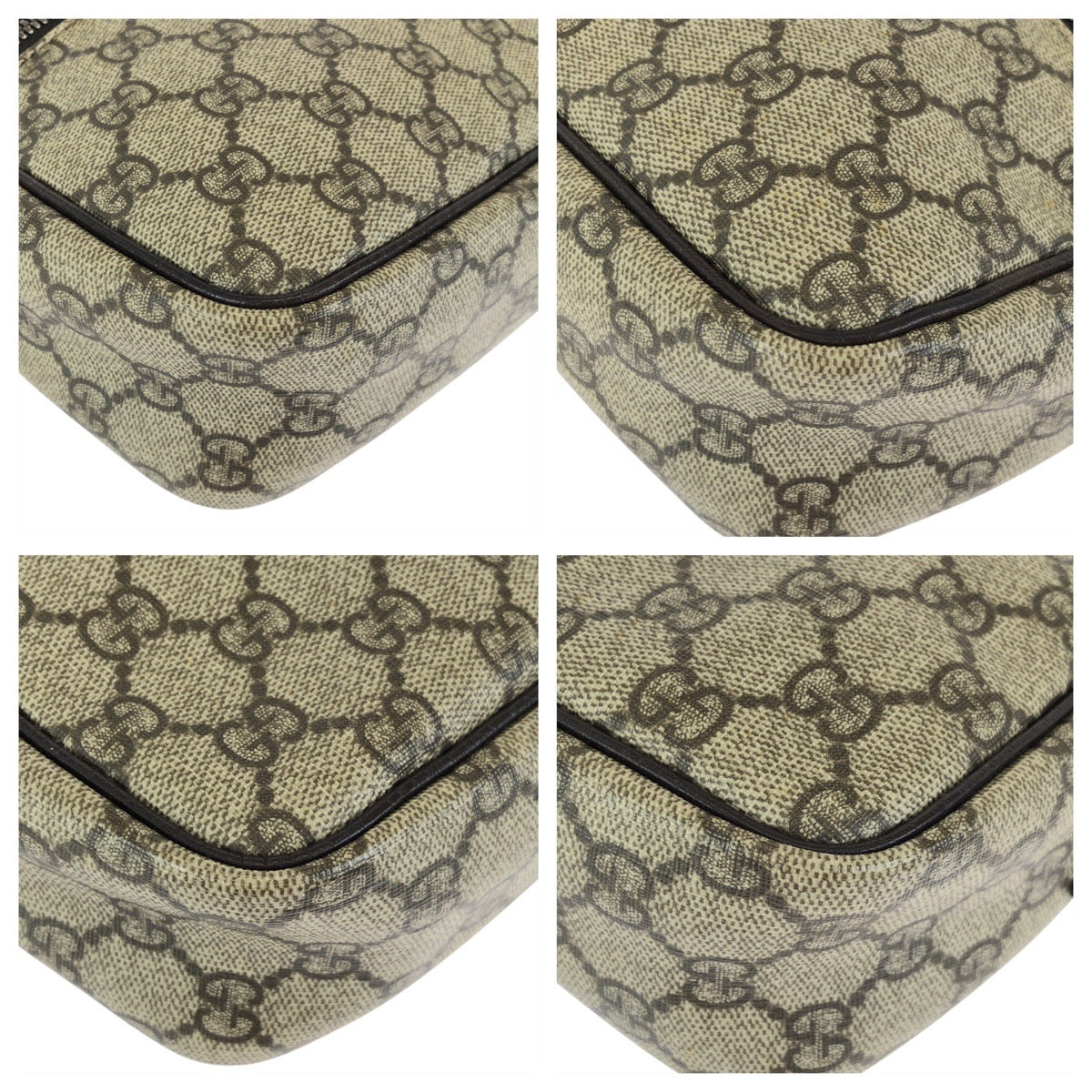 24082
GUCCI グッチ グレー ブラウン シルバー金具 GGスプリームキャンバス / レザー 114291 ショルダーバッグ ポシェット レディース ABP35