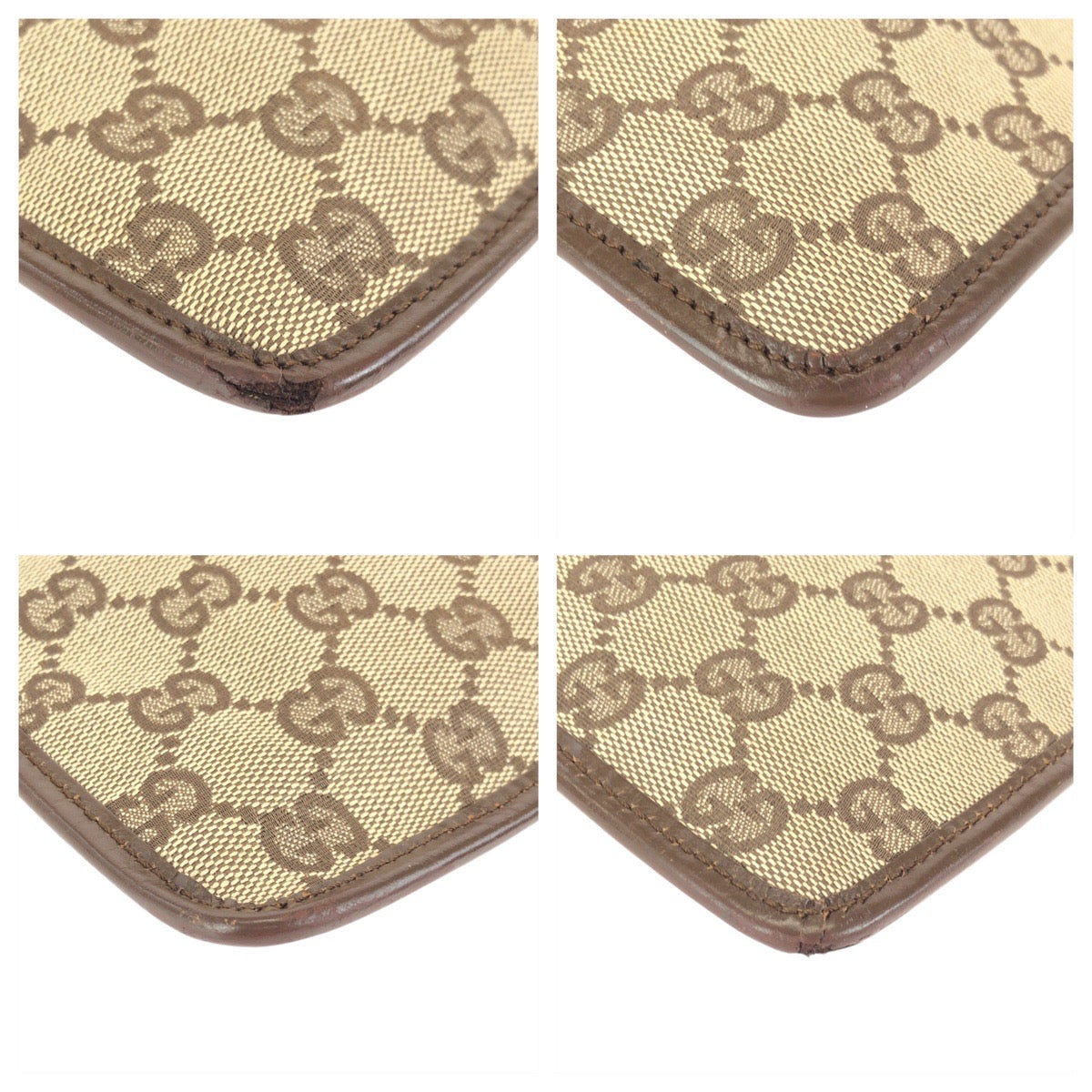 24083
GUCCI グッチ ブラウン ベージュ シルバー金具 GGキャンバス / レザー 019 0348 ショルダーバッグ メッセンジャーバッグ レディース AB36