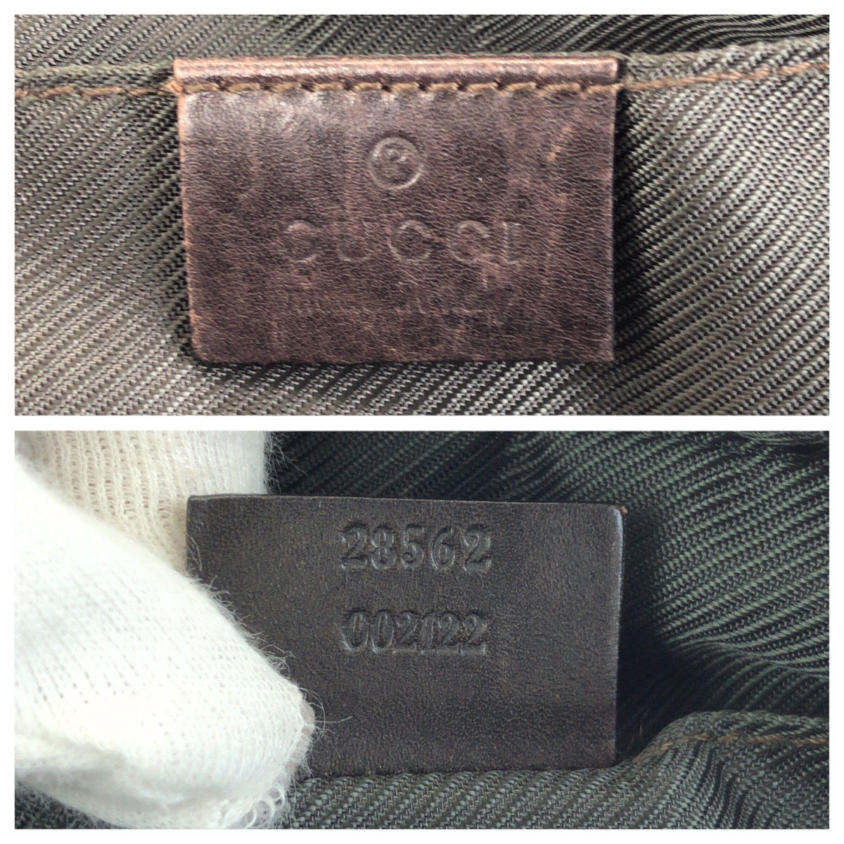 24084
GUCCI グッチ ダークブラウン シルバー金具 GGキャンバス / レザー 28562 ショルダーバッグ メッセンジャーバッグ レディース AB28