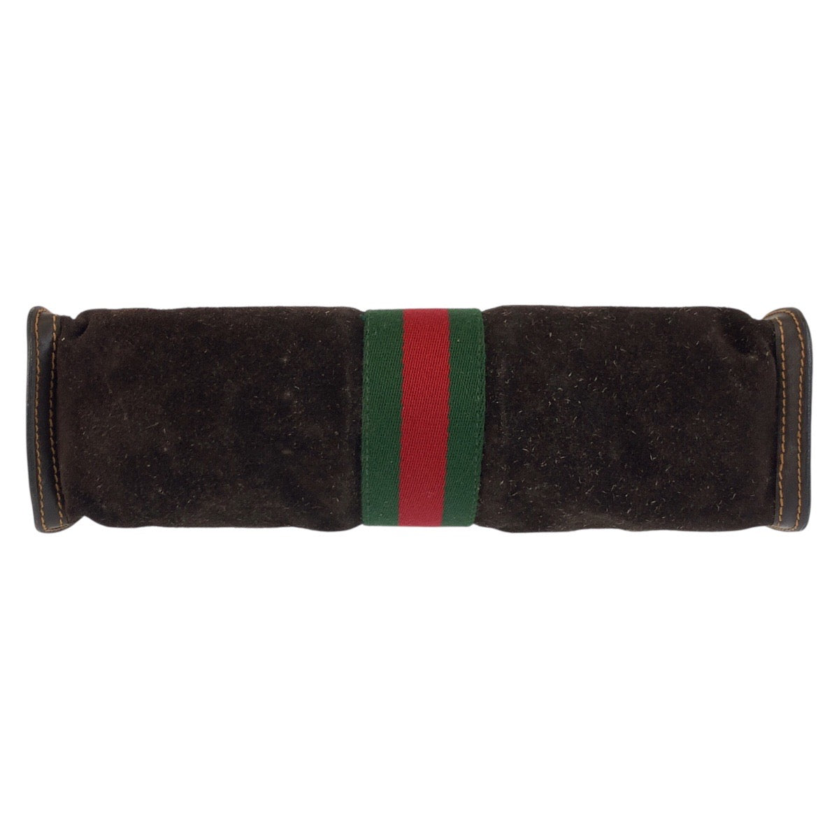 24086
GUCCI グッチ ヴィンテージ シェリーライン ブラウン スウェード / レザー 2 クラッチバッグ セカンドバッグ メンズ AB28