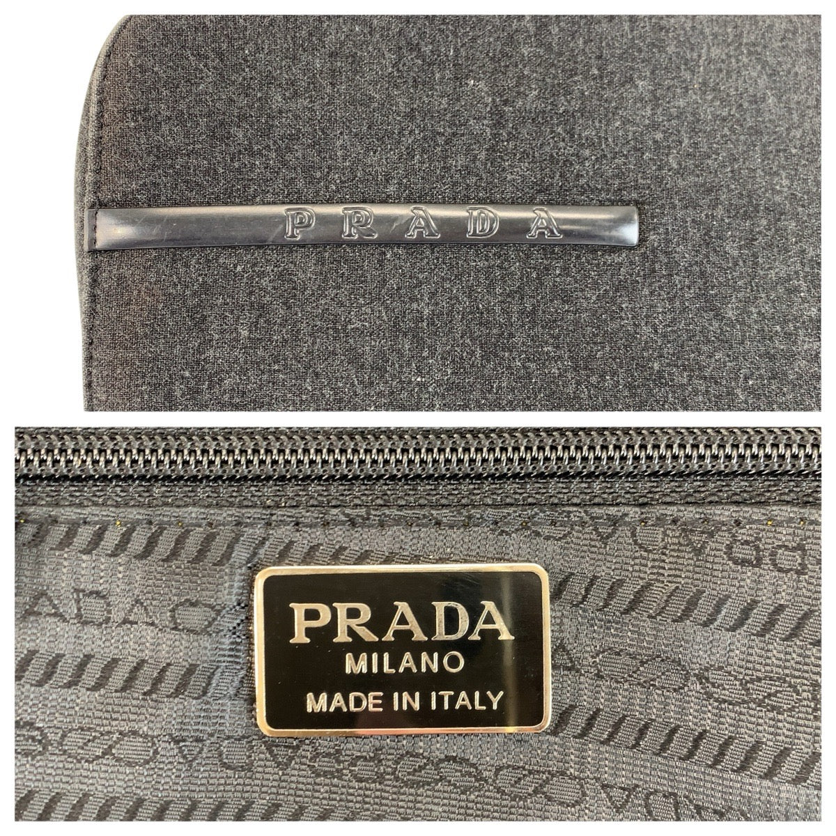 24087
PRADA SPORTS プラダスポーツ グレー / キャンバス ハンドバッグ トートバッグ レディース AB30