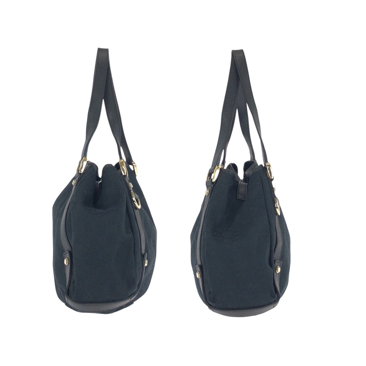 24093
GUCCI グッチ アビー ブラック 黒 ゴールド金具 GGキャンバス / レザー 130736 トートバッグ ショルダーバッグ レディース AB30