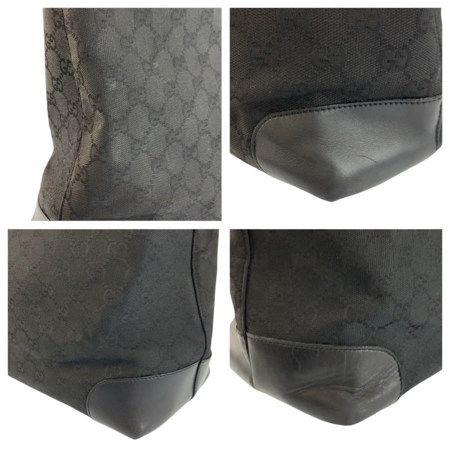 24095
GUCCI グッチ ブラック 黒 GGキャンバス / レザー 002 1121 トートバッグ ハンドバッグ レディース AB28