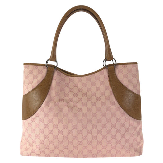 24096
GUCCI グッチ ピンク ブラウン シルバー金具 GGキャンバス / レザー 113016 トートバッグ ショルダーバッグ レディース AB30