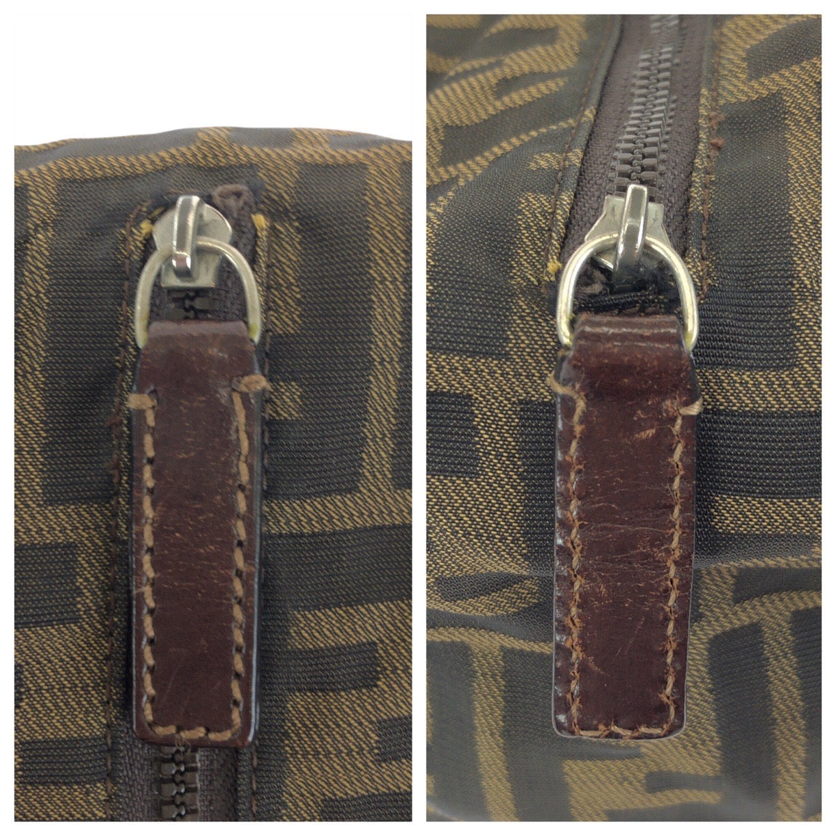 24097
FENDI フェンディ ズッカ ブラウン シルバー金具 キャンバス / レザー 2119 26541 099 ハンドバッグ レディース ABP28