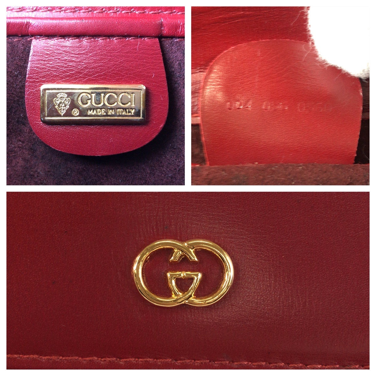 24102
GUCCI グッチ ヴィンテージ インターロッキング ヴィンテージ レッド ワインレッド ゴールド金具 レザー 004 056 0960 チェーンショルダーバッグ レディース ABP52