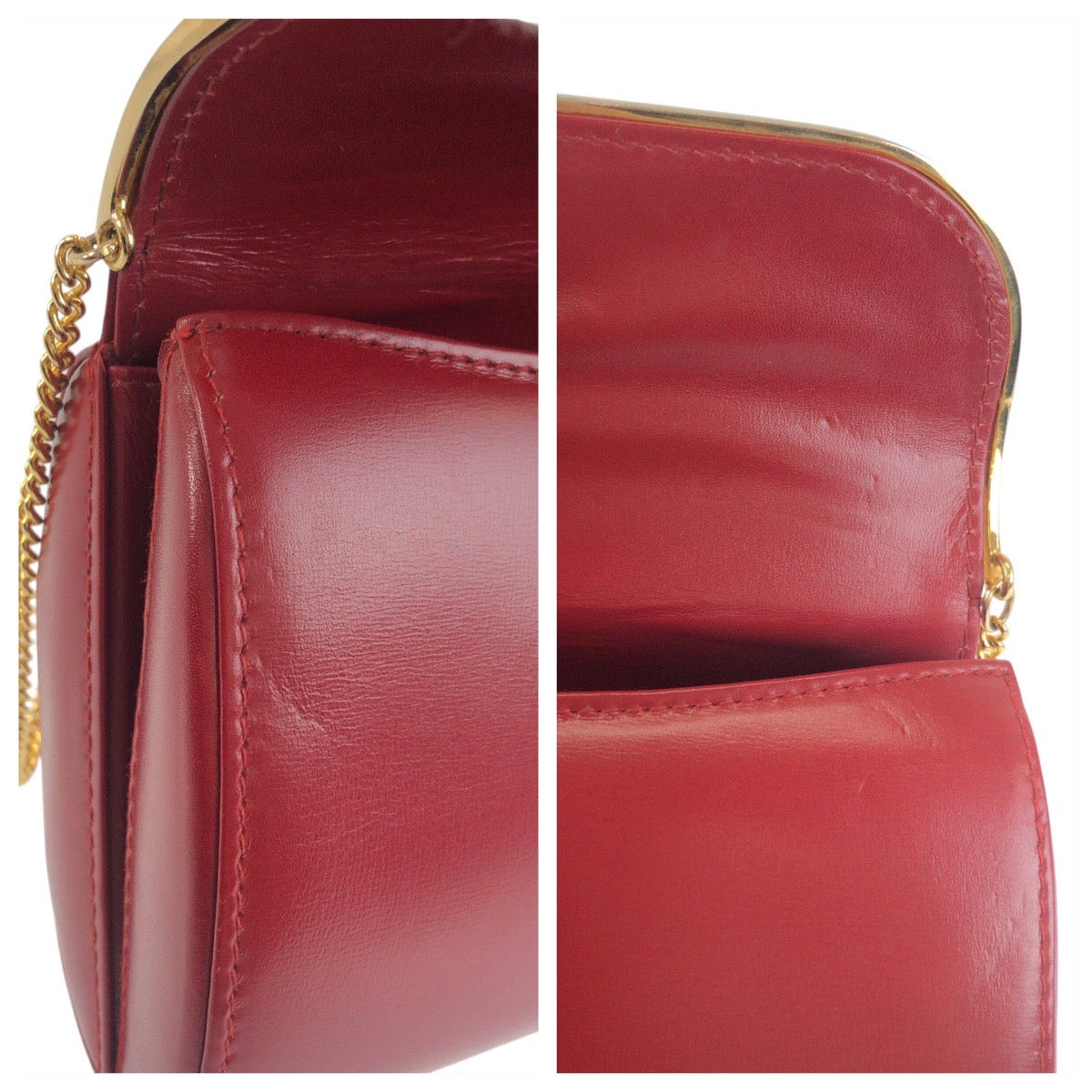 24102
GUCCI グッチ ヴィンテージ インターロッキング ヴィンテージ レッド ワインレッド ゴールド金具 レザー 004 056 0960 チェーンショルダーバッグ レディース ABP52