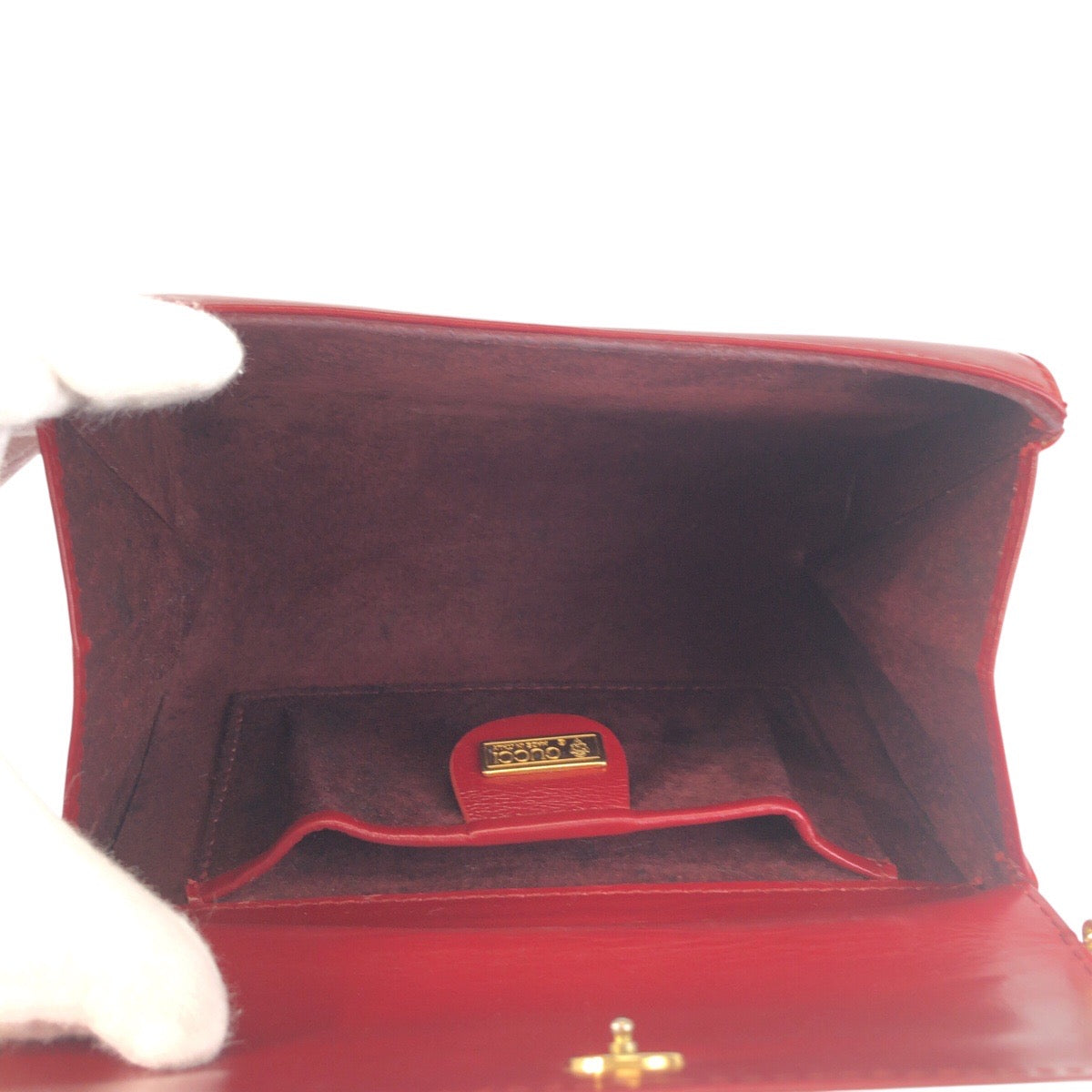 24102
GUCCI グッチ ヴィンテージ インターロッキング ヴィンテージ レッド ワインレッド ゴールド金具 レザー 004 056 0960 チェーンショルダーバッグ レディース ABP52