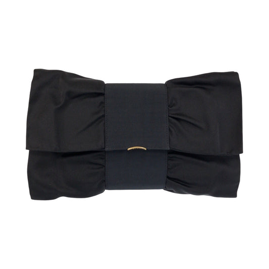 24104
GUCCI グッチ ヴィンテージ ブラック 黒 ゴールド金具 サテン 005 142 9351 クラッチバッグ セカンドバッグ レディース ABP30