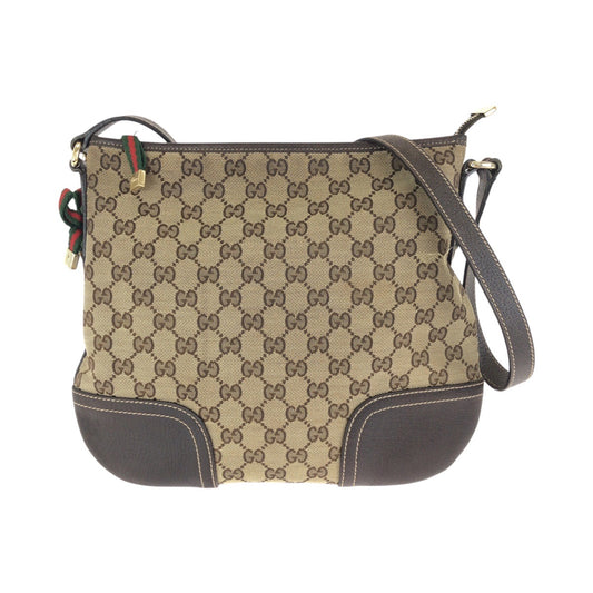24107
GUCCI グッチ プリンシー ブラウン ダークブラウン ゴールド金具 GGキャンバス / レザー 204939 ショルダーバッグ メッセンジャーバッグ レディース AB28