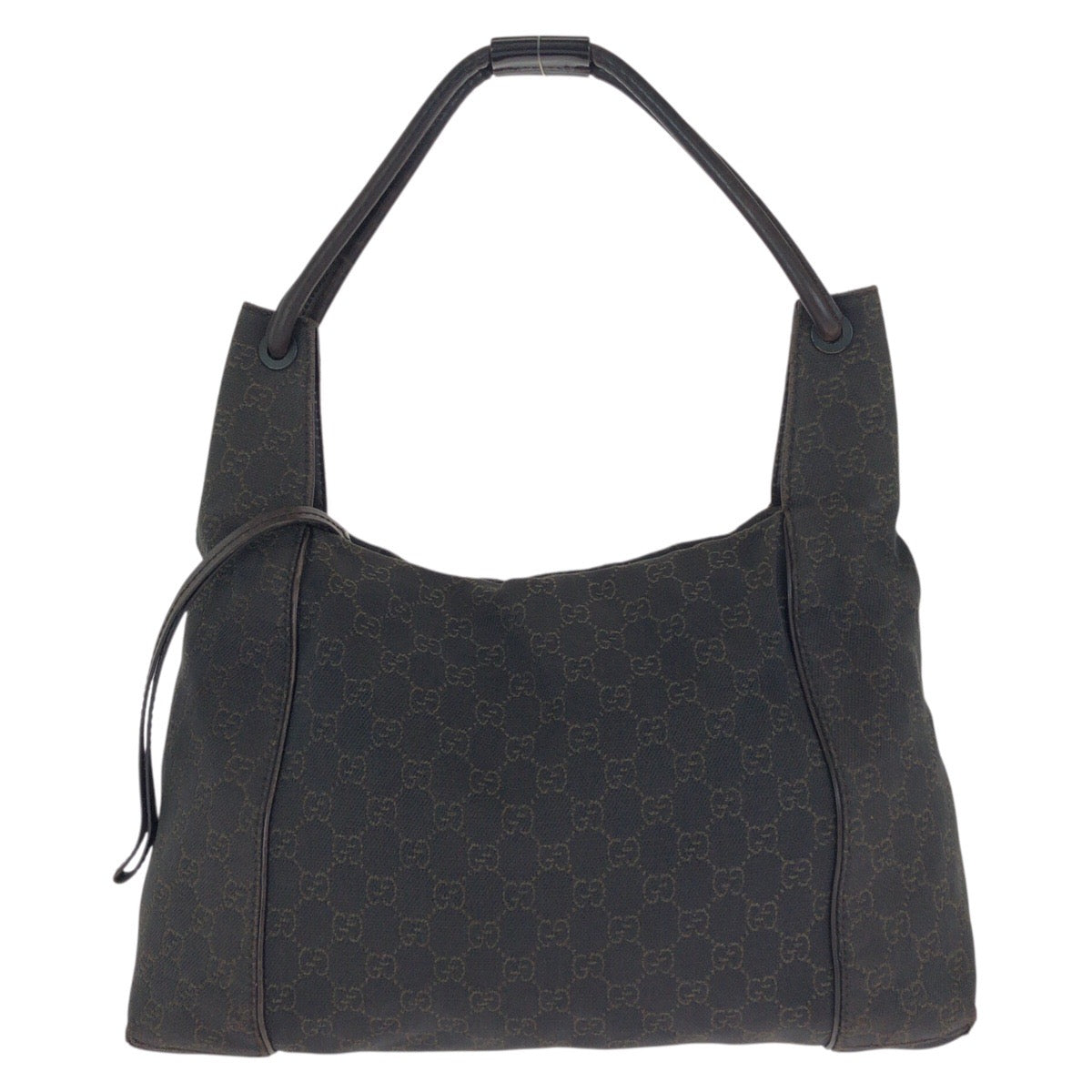 24108
GUCCI グッチ ダークブラウン ゴールド金具 GGキャンバス / レザー 101292 ショルダーバッグ ハンドバッグ レディース AB28