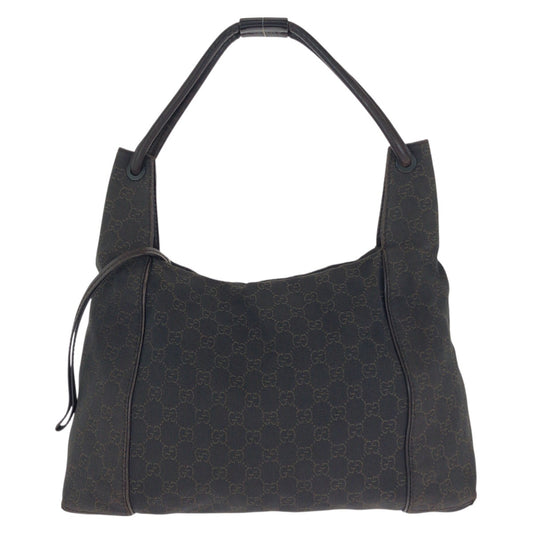 24108
GUCCI グッチ ダークブラウン ゴールド金具 GGキャンバス / レザー 101292 ショルダーバッグ ハンドバッグ レディース AB28