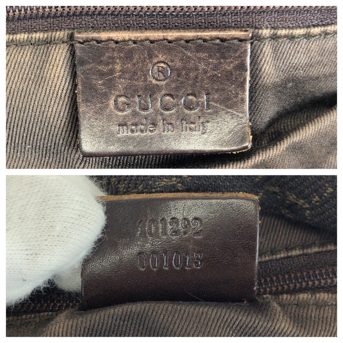 24108
GUCCI グッチ ダークブラウン ゴールド金具 GGキャンバス / レザー 101292 ショルダーバッグ ハンドバッグ レディース AB28