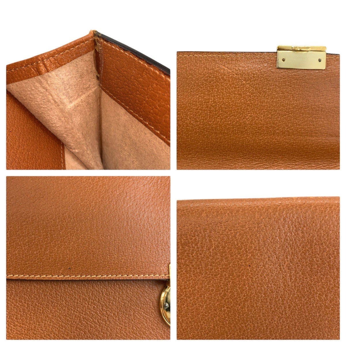 24109
GUCCI グッチ ブラウン ゴールド金具 レザー 017 123 3063 クラッチバッグ セカンドバッグ メンズ ABP23