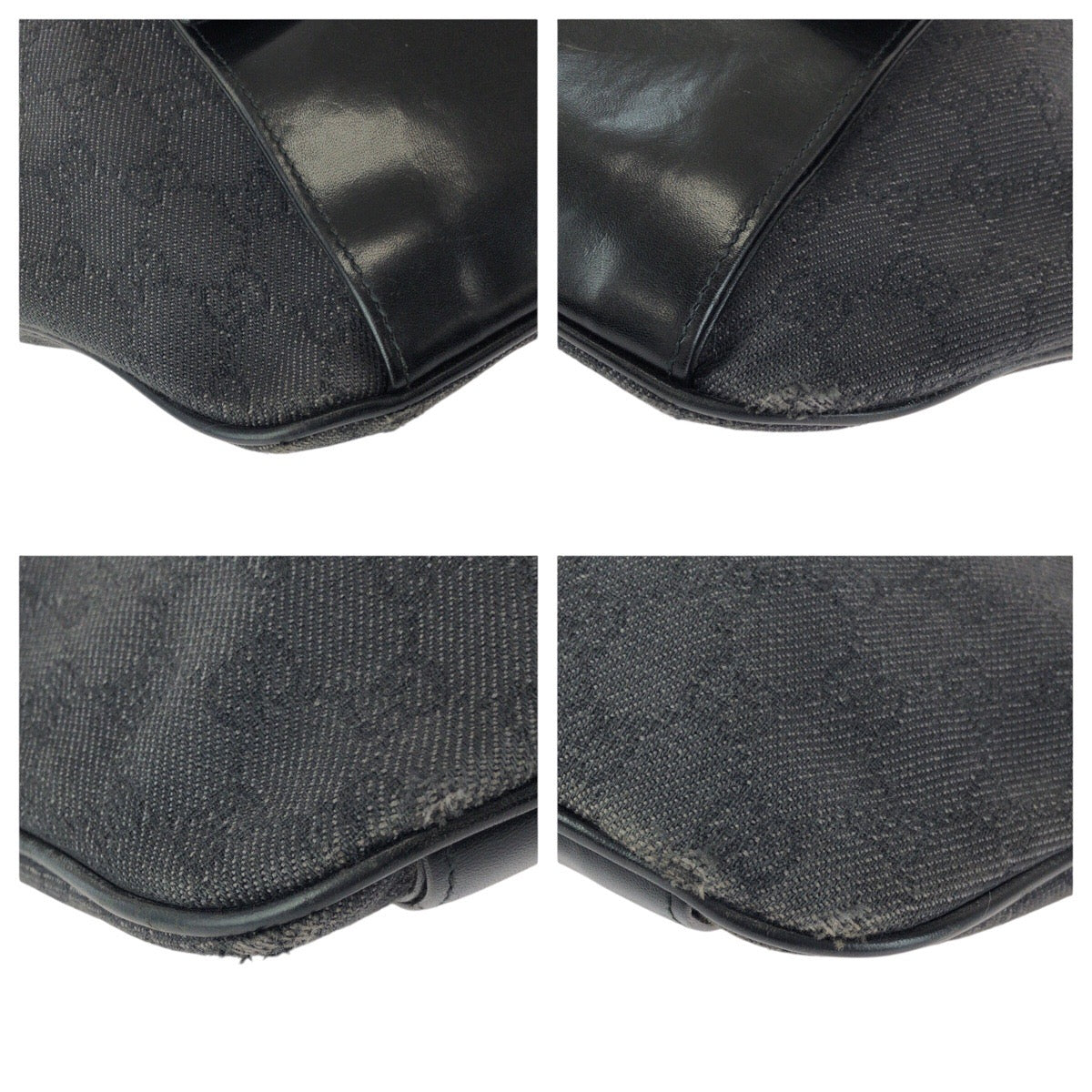 24110
GUCCI グッチ ブラック 黒 シルバー金具 GGキャンバス / レザー 101679 ボディバッグ ショルダーバッグ メンズ AB28