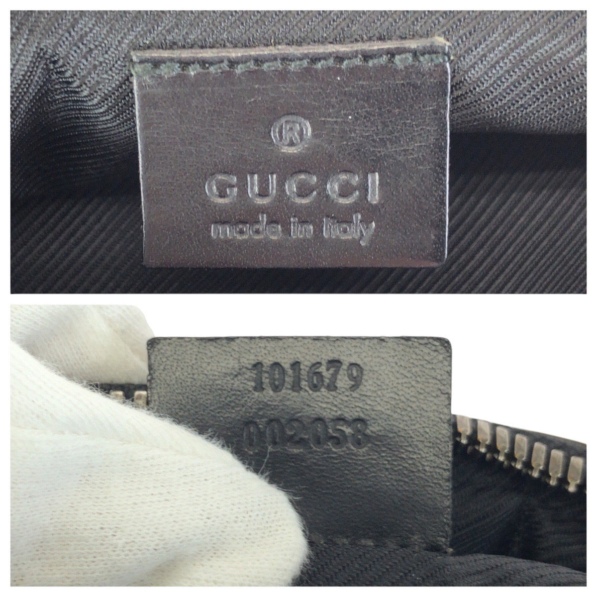 24110
GUCCI グッチ ブラック 黒 シルバー金具 GGキャンバス / レザー 101679 ボディバッグ ショルダーバッグ メンズ AB28