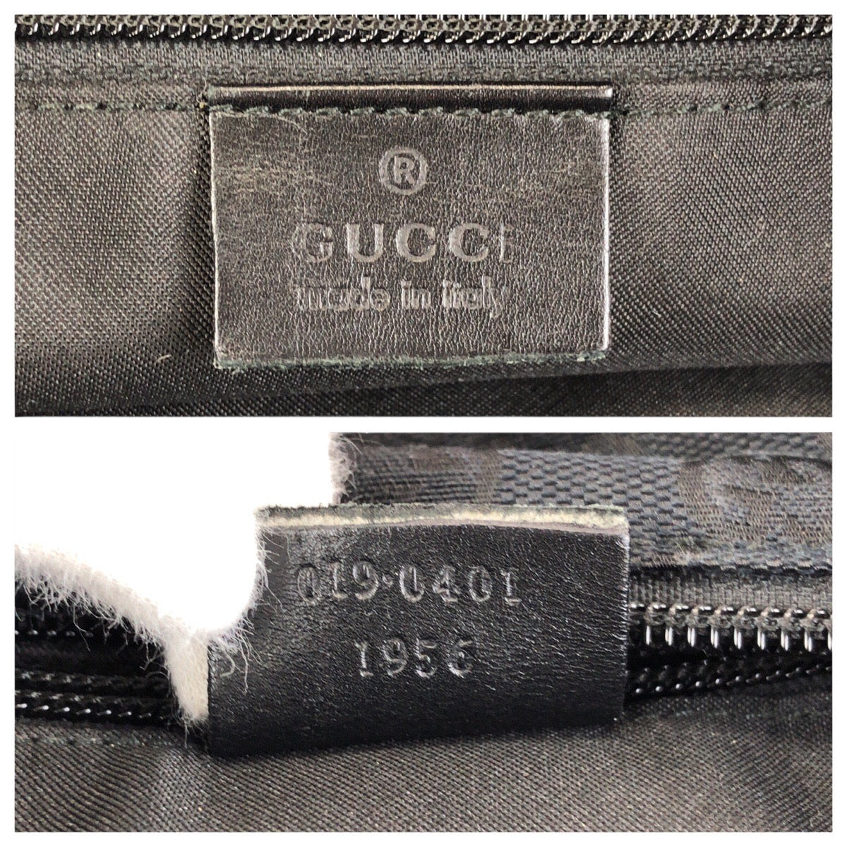 24115
GUCCI グッチ ブラック 黒 シルバー金具 GGキャンバス / レザー 019 0401 トートバッグ ショルダーバッグ レディース AB28