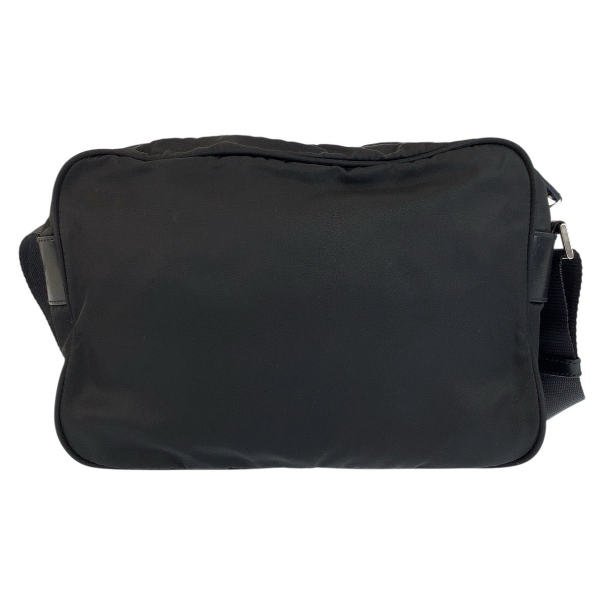 24118
PRADA プラダ テスート 三角ロゴプレート ブラック 黒 シルバー金具 ナイロン ショルダーバッグ ポシェット カメラバッグ メンズ ABP52
