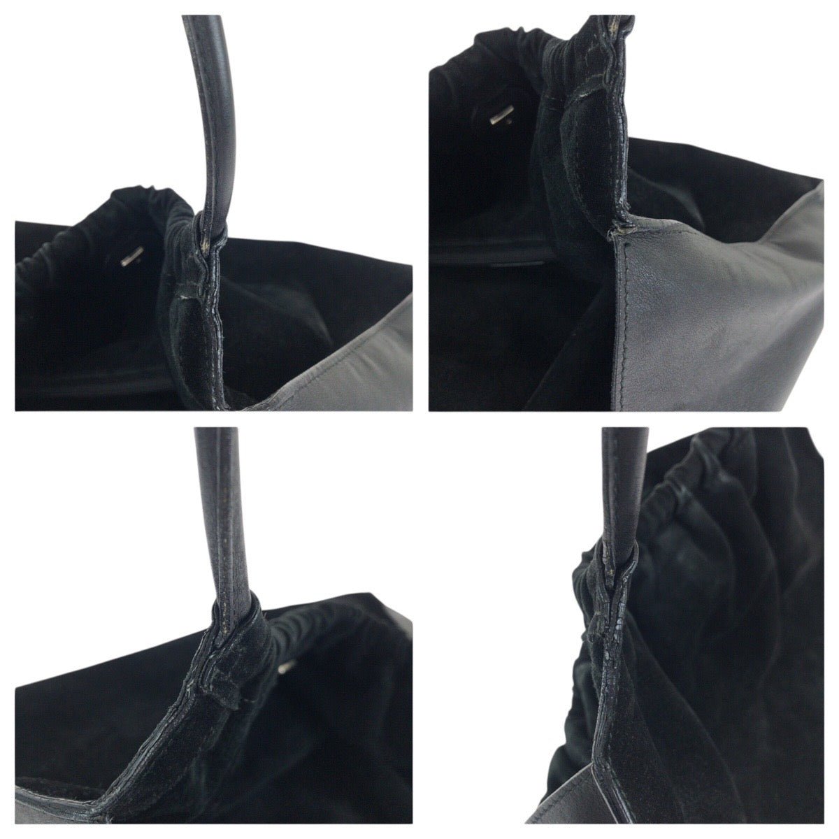 24123
GUCCI グッチ ブラック 黒 シルバー金具 スウェード 001 4332 ショルダーバッグ トートバッグ レディース ABP30