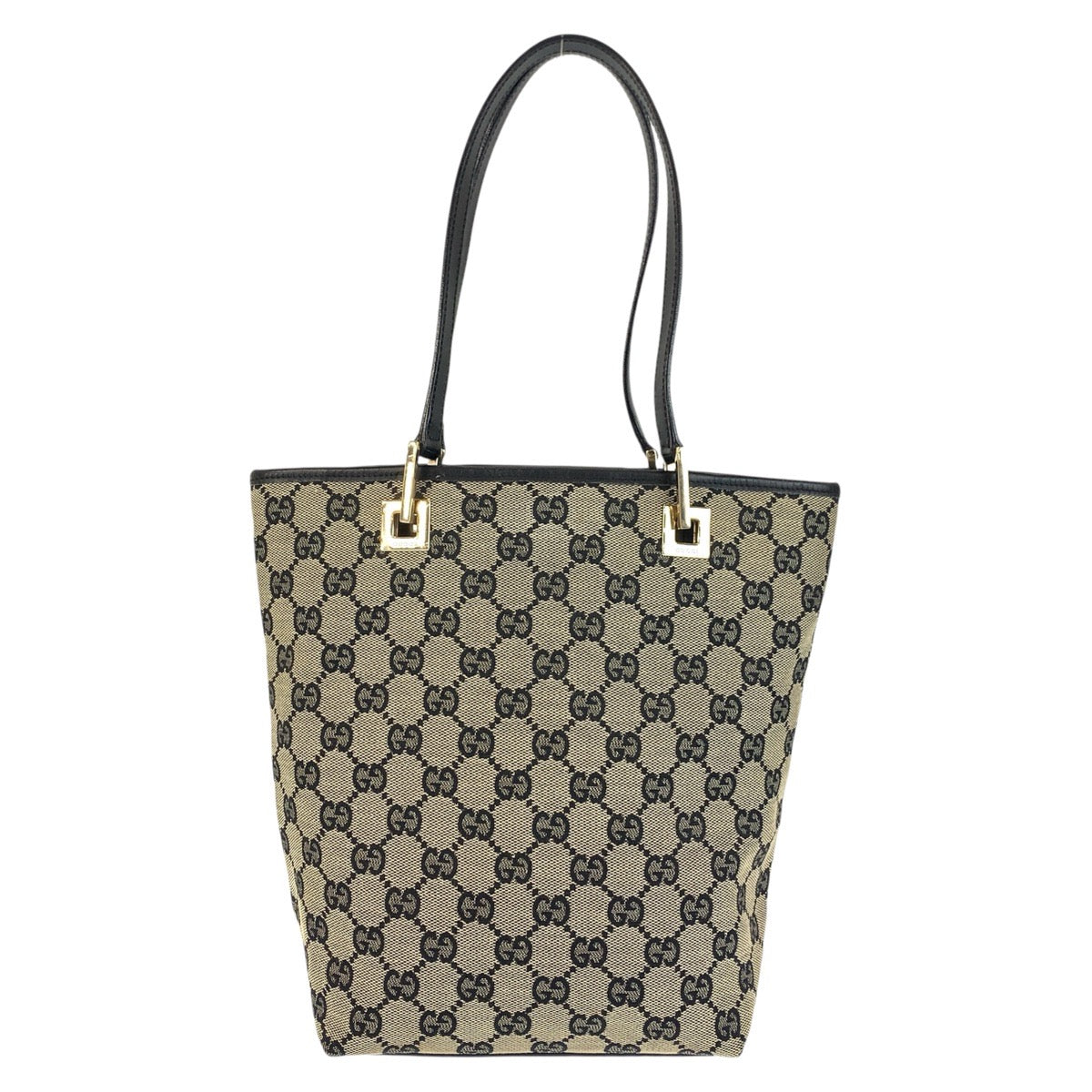 24126
GUCCI グッチ ブラック 黒 ゴールド金具 GGキャンバス / レザー 002 1099 トートバッグ ショルダーバッグ レディース ABP35