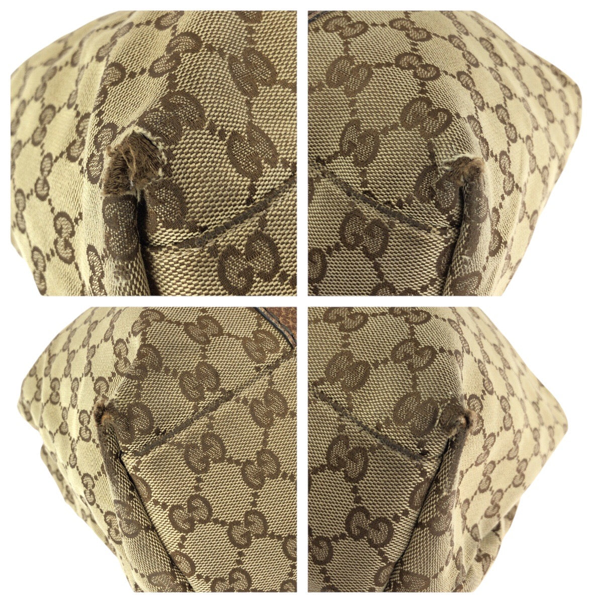 24127
GUCCI グッチ バンブー ベージュ ブラウン シルバー金具 GGキャンバス / レザー 232947 トートバッグ ショルダーバッグ レディース AB30