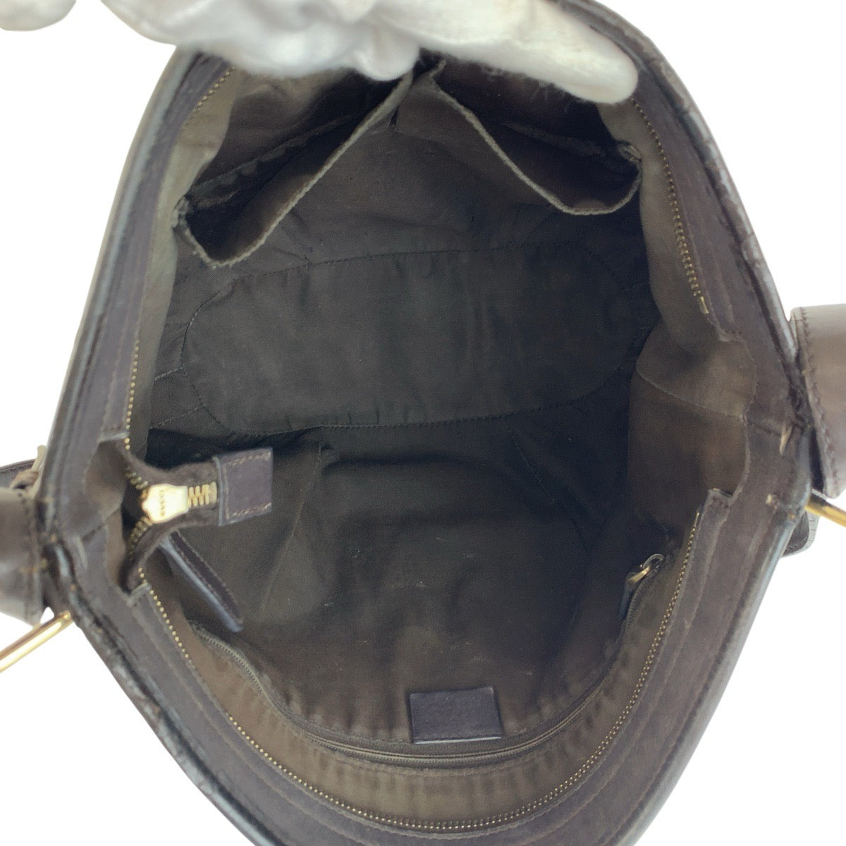 24129
GUCCI グッチ ブラウン ゴールド金具 GGキャンバス / レザー 388930 ショルダーバッグ メッセンジャーバッグ レディース AB35